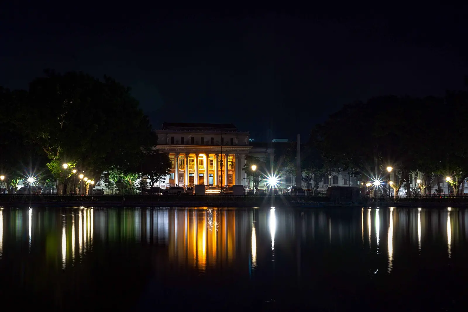 The Negros Occidental Provincial Capitol in Bacolod, with the fountain and grounds in front