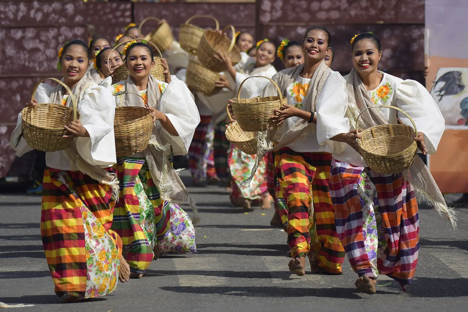 The Tribu Tinabuay troupe at Murcia's harvest festival